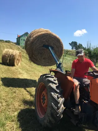 Furca pentru baloti in tirant la tractor