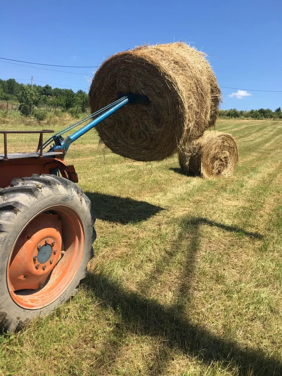Furca pentru baloti in tirant la tractor