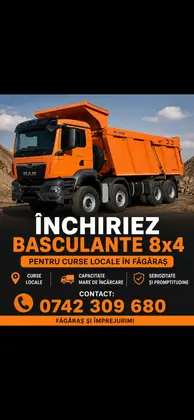 Închiriez basculante 8x4 în Făgăraș